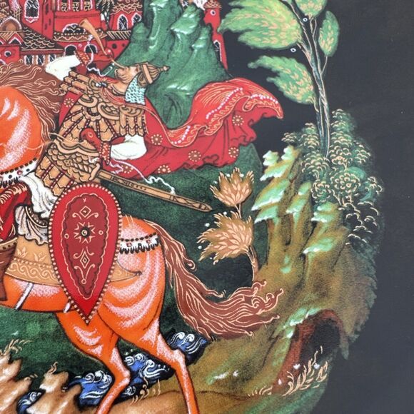 Colorful Bradex Tianex Fairy Tale Plate 1988 No. 60 V25-1.1 -7.5" Round Russian - Picture 5 of 11